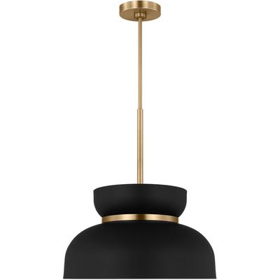 Generation Lighting Designers - Pemberton Medium Pendant - Midnight Black - DJP1111SBMBK