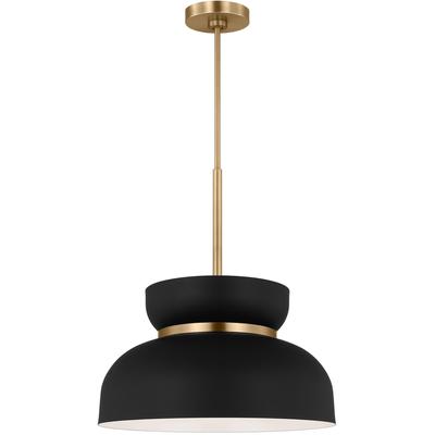 Generation Lighting Designers - Pemberton Medium Pendant - Midnight Black - DJP1111SBMBK