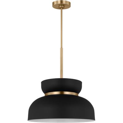 Generation Lighting Designers - Pemberton Medium Pendant - Midnight Black - DJP1111SBMBK