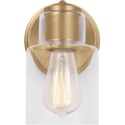 Generation Lighting Designers - Sayward Small Sconce - Satin Brass - DJV1001SB