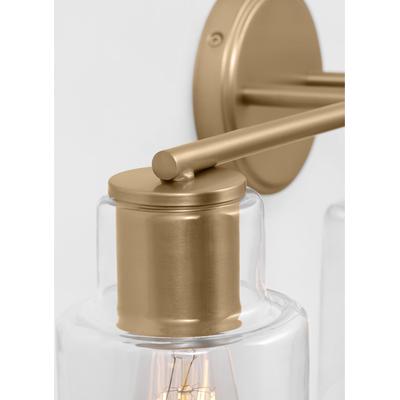 Generation Lighting Designers - Sayward 3-Light Bath Fixture - Satin Brass - DJV1003SB