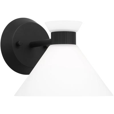 Generation Lighting Designers - Belcarra Small Sconce - Midnight Black - DJV1011MBK