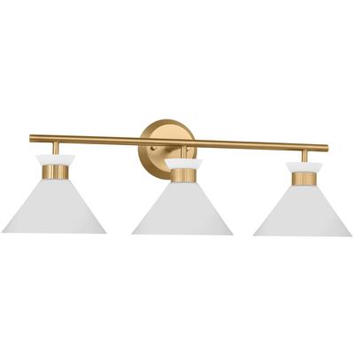 Generation Lighting Designers - Belcarra 3-Light Bath Vanity Fixture - Satin Brass - DJV1013SB