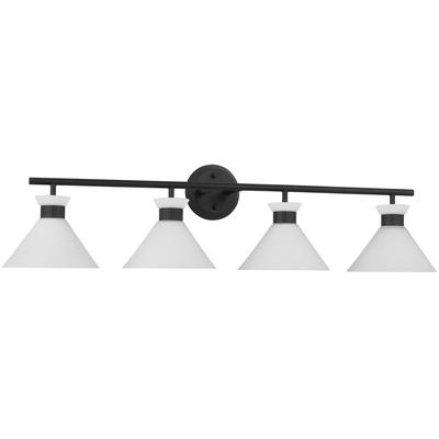 Generation Lighting Designers - Belcarra 4-Light Bath Vanity Fixture - Midnight Black - DJV1014MBK