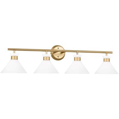 Generation Lighting Designers - Belcarra 4-Light Bath Vanity Fixture - Satin Brass - DJV1014SB