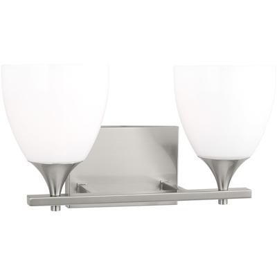 Generation Lighting Designers - Toffino 2-Light Bath Fixture - Brushed Steel - DJV1022BS