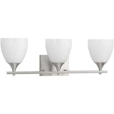 Generation Lighting Designers - Toffino 3-Light Bath Fixture - Brushed Steel - DJV1023BS