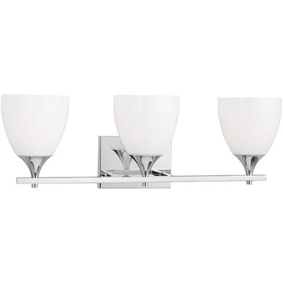 Generation Lighting Designers - Toffino 3-Light Bath Fixture - Chrome - DJV1023CH