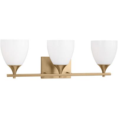 Generation Lighting Designers - Toffino 3-Light Bath Fixture - Satin Brass - DJV1023SB