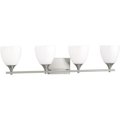 Generation Lighting Designers - Toffino 4-Light Bath Fixture - Brushed Steel - DJV1024BS