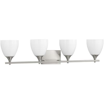 Generation Lighting Designers - Toffino 4-Light Bath Fixture - Brushed Steel - DJV1024BS