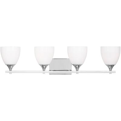 Generation Lighting Designers - Toffino 4-Light Bath Fixture - Chrome - DJV1024CH