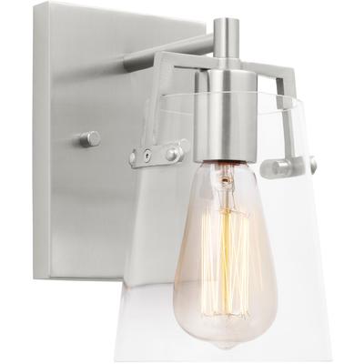 Generation Lighting Designers - Crofton Small Sconce - Brushed Steel - DJV1031BS