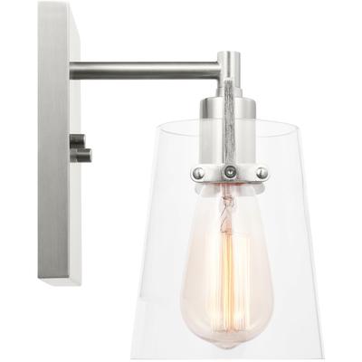 Generation Lighting Designers - Crofton Small Sconce - Brushed Steel - DJV1031BS