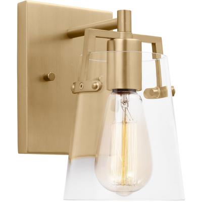 Generation Lighting Designers - Crofton Small Sconce - Satin Brass - DJV1031SB