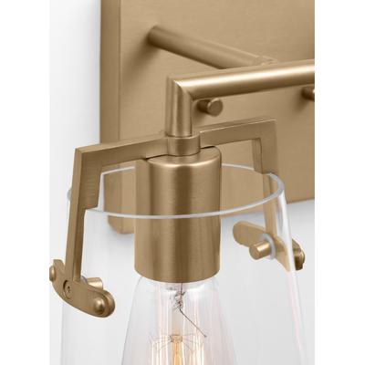 Generation Lighting Designers - Crofton 2-Light Bath Vanity Fixture - Satin Brass - DJV1032SB