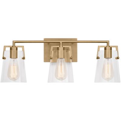 Generation Lighting Designers - Crofton 3-Light Bath Vanity Fixture - Satin Brass - DJV1033SB