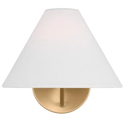 Generation Lighting Designers - Burke Medium Sconce - Satin Brass - DJW1001SB