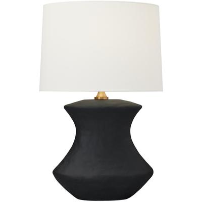 Generation Lighting Designers - Bone Table Lamp - Rough Black Ceramic - HT1021RBC1