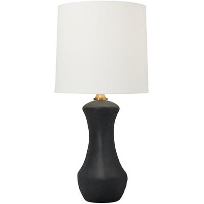 Generation Lighting Designers - Bone Table Lamp - Rough Black Ceramic - HT1021RBC1