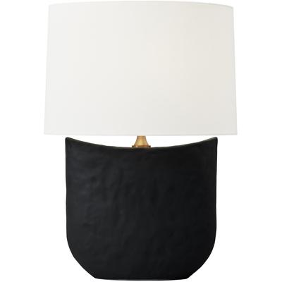 Generation Lighting Designers - Cenotes Table Lamp - Rough Black Ceramic - HT1031RBC1