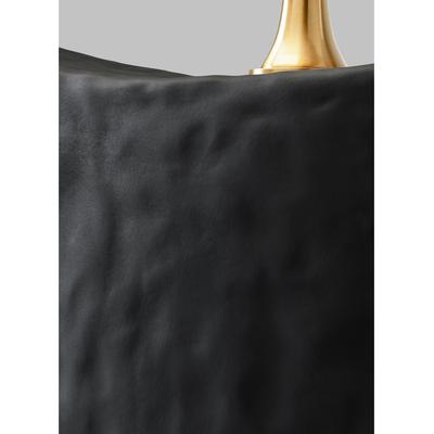 Generation Lighting Designers - Cenotes Table Lamp - Rough Black Ceramic - HT1031RBC1