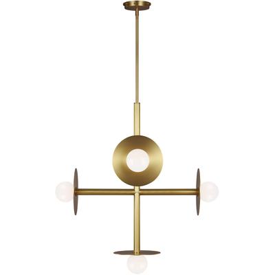 Generation Lighting Designers - Nodes Large Chandelier - Burnished Brass - KC1035BBS
