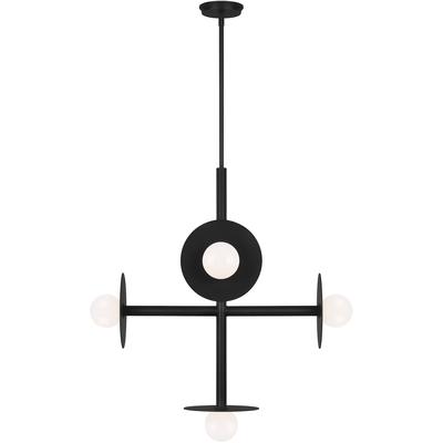 Generation Lighting Designers - Nodes Large Chandelier - Midnight Black - KC1035MBK