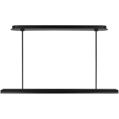 Generation Lighting Designers - Carson 1-Light Linear Chandelier - Midnight Black - KC1091MBK