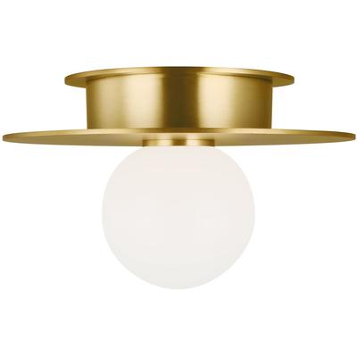 Generation Lighting Designers - Nodes Small Flush Mount - Burnished Brass - KF1001BBS