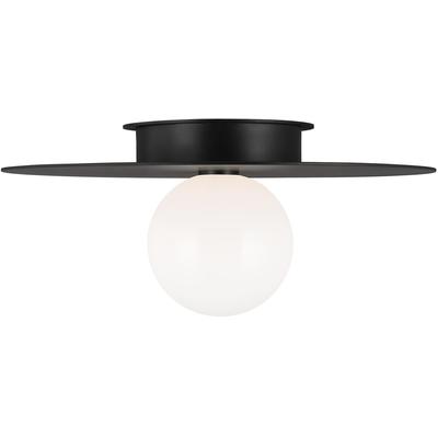 Generation Lighting Designers - Nodes Large Flush Mount - Midnight Black - KF1021MBK