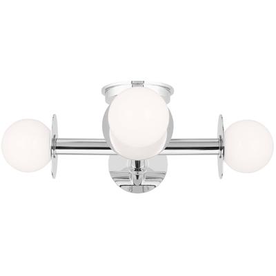 Generation Lighting Designers - Nodes Semi-Flush Mount - Polished Nickel - KF1034PN