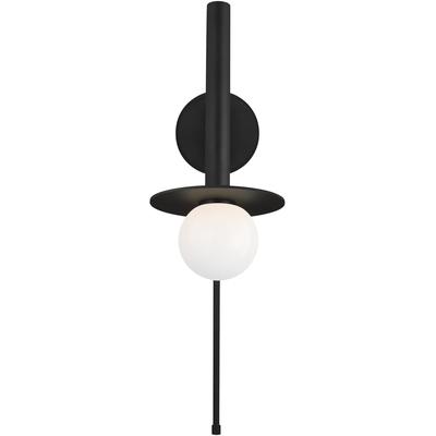 Generation Lighting Designers - Nodes Pivot Sconce - Midnight Black - KW1021MBK