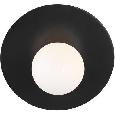 Generation Lighting Designers - Nodes Large Angled Sconce - Midnight Black - KW1041MBK