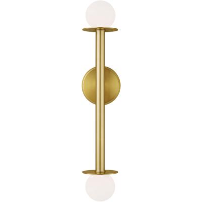 Generation Lighting Designers - Nodes Double Sconce - Burnished Brass - KWL1012BBS