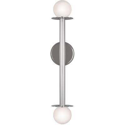 Generation Lighting Designers - Nodes Double Sconce - Polished Nickel - KWL1012PN