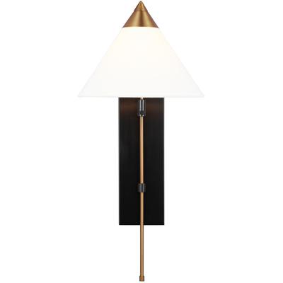 Generation Lighting Designers - Franklin Wall Sconce - Burnished Brass/Deep Bronze - KWL1121BBSBNZ