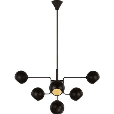 Generation Lighting Designers - Chaumont Medium Chandelier - Aged Iron - LXC1018AI