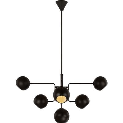 Generation Lighting Designers - Chaumont Medium Chandelier - Aged Iron - LXC1018AI