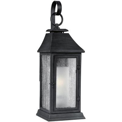 Generation Lighting Designers - Shepherd Large Outdoor Lantern - Dark Weathered Zinc - OL10602DWZ