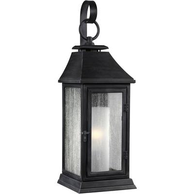 Generation Lighting Designers - Shepherd Extra Large Outdoor Lantern - Dark Weathered Zinc - OL10603DWZ
