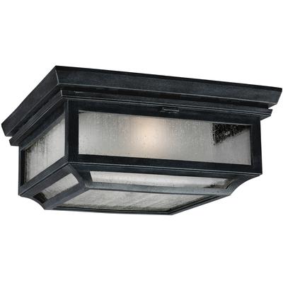 Generation Lighting Designers - Shepherd Outdoor Flush Mount - Dark Weathered Zinc - OL10613DWZ
