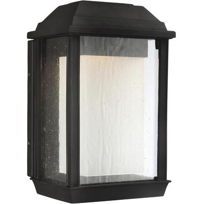 Generation Lighting Designers - McHenry Small LED Lantern - Textured Black - OL12800TXB-L1