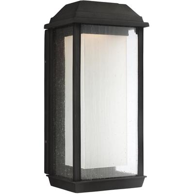 Generation Lighting Designers - McHenry Large LED Lantern - Textured Black - OL12802TXB-L1