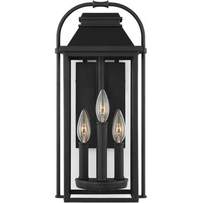 Generation Lighting Designers - Wellsworth Small Outdoor Lantern - Textured Black - OL13200TXB