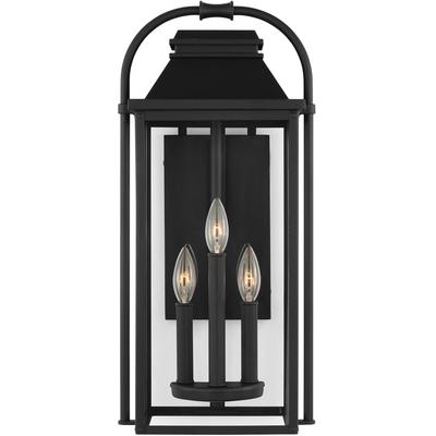Generation Lighting Designers - Wellsworth Medium Outdoor Lantern - Textured Black - OL13201TXB