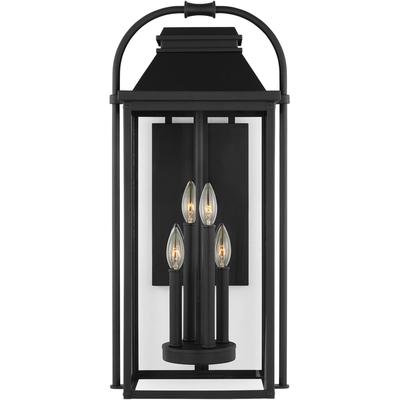 Generation Lighting Designers - Wellsworth Large Outdoor Lantern - Textured Black - OL13202TXB