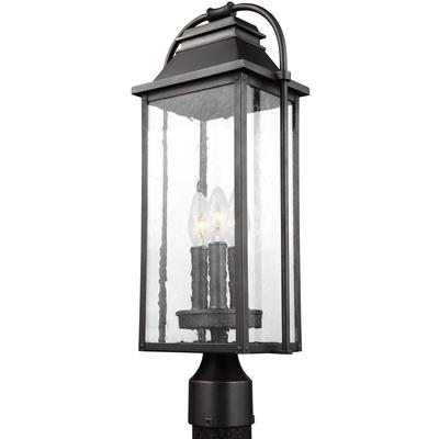 Generation Lighting Designers - Wellsworth Outdoor Post Lantern - Antique Bronze - OL13207ANBZ