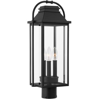 Generation Lighting Designers - Wellsworth Outdoor Post Lantern - Textured Black - OL13207TXB