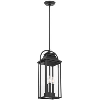 Generation Lighting Designers - Wellsworth Medium Outdoor Pendant - Textured Black - OL13209TXB